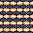 © Allison - Blue and Gold Ogee Seamless Vector Repeat Pattern
