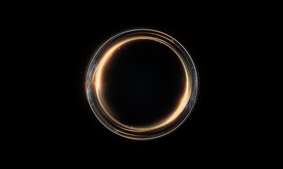 Wall Mural - glow swirl light effect. circular lens flare. abstract rotational lines on transparent background