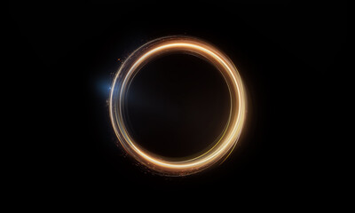 Wall Mural - glow swirl light effect. circular lens flare. abstract rotational lines on transparent background