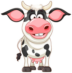 Sticker - Cute cow cartoon character