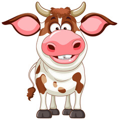 Sticker - Cute cow cartoon character