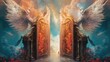 © HandmadePictures - Heaven's gates await in death. (Generative AI)