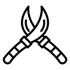 Poster - Vector Design Pruners Icon Style