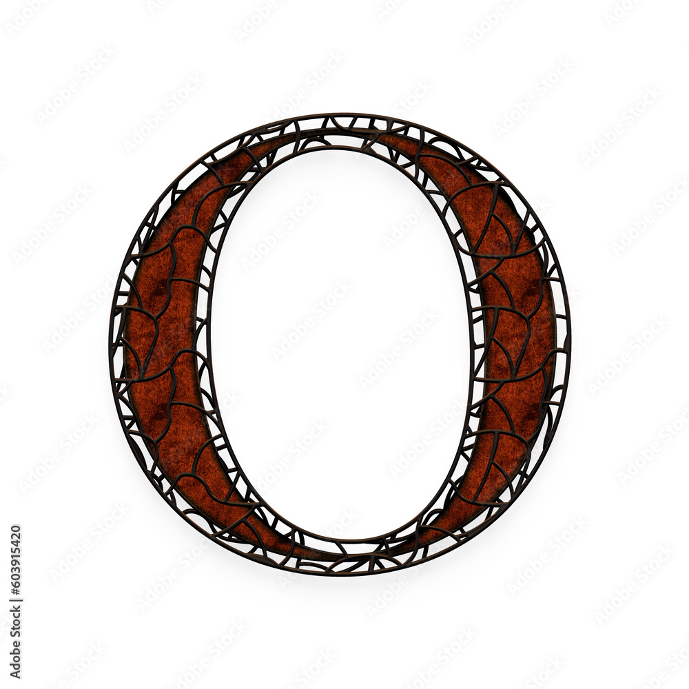 Stock-Illustration „Rustic Cage alphabet uppercase letters. This is a ...