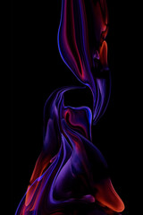 Wall Mural - Color abstract illustration made of purple colored oil paint on background, Luxury abstract for a mobile screen concept,