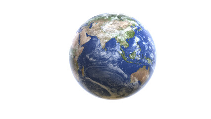 earth globe on transparent background. earth globe on white.