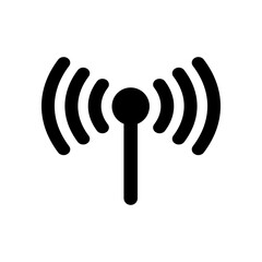 Wall Mural - wireless internet access antenna isolated icon vector illustration