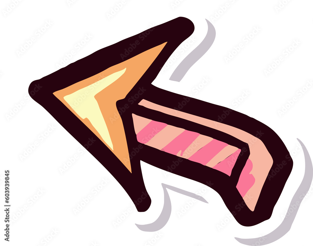 arrow stickers png graphic clipart design Stock Illustration | Adobe Stock