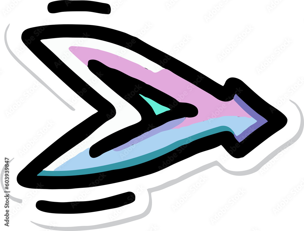 arrow stickers png graphic clipart design Stock Illustration | Adobe Stock