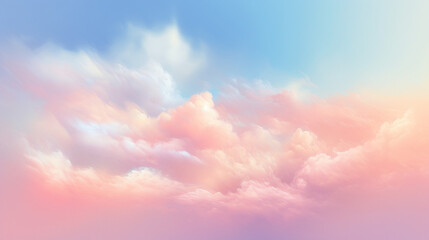 Wall Mural - sky soft light 3d rendering illustration of gradient pastel background in sweet color.