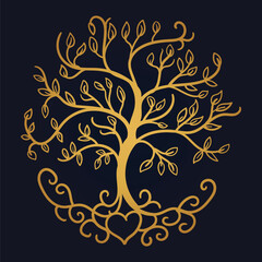 Tree of Life , Yggdrasil vector	
