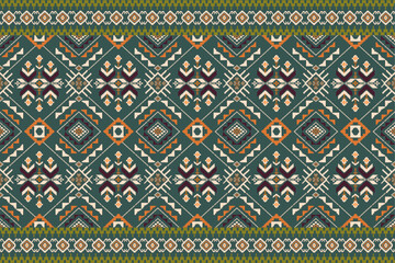  Ethnic Patterns. Cross Stitch Embroidery. Native Style. Traditional Design for texture, textile, fabric, clothing, Knitwear, print. 