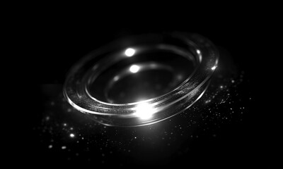 Wall Mural - glow swirl light effect. circular lens flare. abstract rotational lines on transparent background