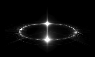 Wall Mural - glow swirl light effect. circular lens flare. abstract rotational lines on transparent background