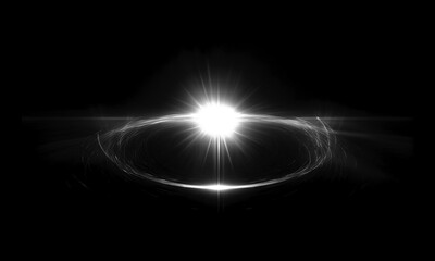 Wall Mural - glow swirl light effect. circular lens flare. abstract rotational lines on transparent background