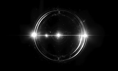 Wall Mural - glow swirl light effect. circular lens flare. abstract rotational lines on transparent background