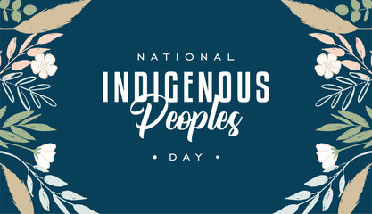 Wall Mural - Indigenous Peoples Day, Holiday National concept