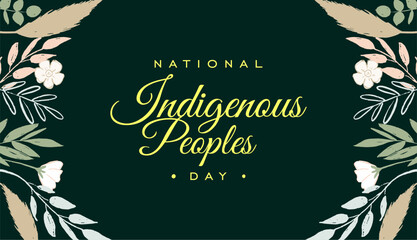 Wall Mural - Indigenous Peoples Day, Holiday National concept