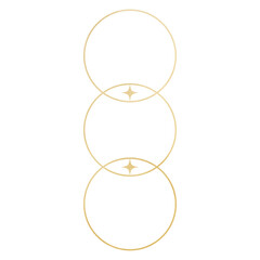 Wall Mural - Golden Monoline Circles