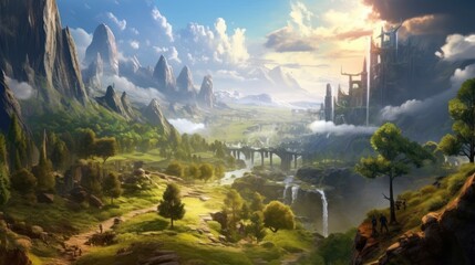 Fantasy Landscape Game Art