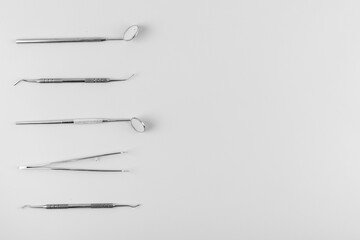 dental metal equipment tools for teethcare and dental health