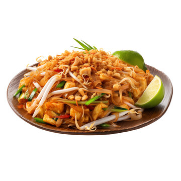Wall Mural -  - pad thai isolated on transparent background