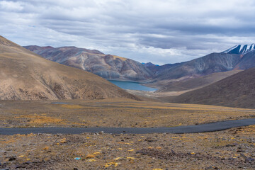 Wall Mural - Thato La mountain pass, This is the pass on the way from Pangong lake to Moriri Lake, Ladakh, India