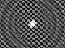 Hypnotic Background With Concentric Circle Gradients In Retro Halftone Style