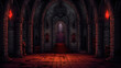 © devilkiddy - RPG Gaming Battle Scene Vampire Castle Dungeon in Pixel 8bits 16bits 32 bits Style