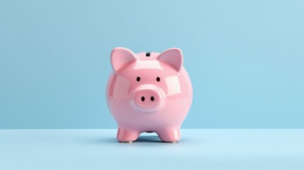  Piggy bank shaped safe , economy and technology concept, digital illustration. Generative AI