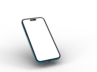 Poster - Smartphone frame less blank screen. Mockup generic device. 3d