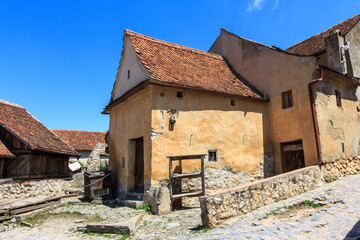 Wall Mural - Historical buildings on the territory of the Rasnov Citadel. Transylvania. Romania