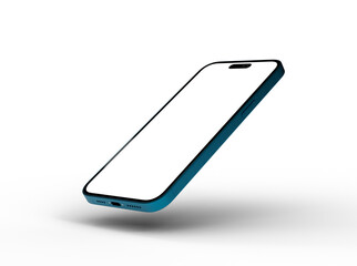 Poster - Smartphone frame less blank screen. Mockup generic device. 3d