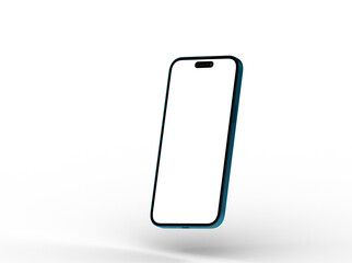 Poster - Smartphone frame less blank screen. Mockup generic device. 3d