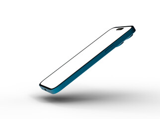 Poster - Mockup - Smartphone. Mobile phone Template. Telephone 3d