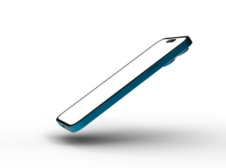 Poster - Mockup - smartphone  With Blank Screen in 3d