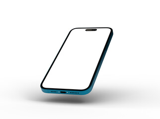 Poster - Mockup - Smartphone. Mobile phone Template. Telephone 3d