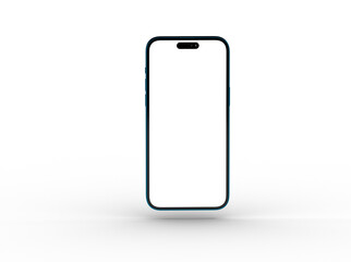 Aufkleber - 3d smartphone with blank screen isolated