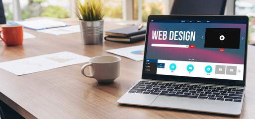 Website design software provide modish template for online retail business and e-commerce