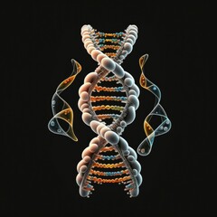 A Simple Illustration of a Double Helix DNA Structure