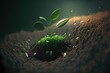 Thriving HistoC Seed in Lush Green Earth with Global Illumination
