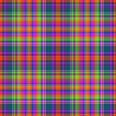 Vintage tartan pattern in vaporwave colorful style. Vintage 80s plaid design for endless print tile. 