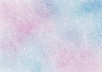Poster - Abstract light blue and pink watercolor background, Beautiful blue and pink watercolor paper textured for design templates invitation card