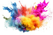 © Prime Lens - Splash of holi paint creating a rainbow of colors, AI generated image