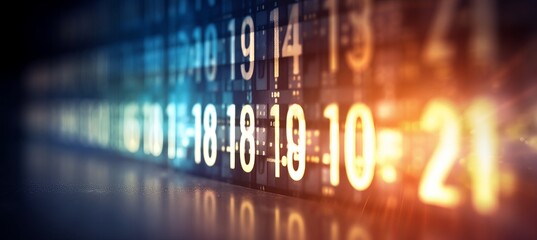 Leinwandbilder - Matrix code number data technology machine learning visualization security background. Generative AI technology.