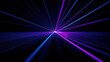 © nahij - Blue and violet beams of bright laser light AI Generated Image