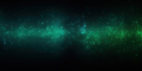 Wall Mural - Green and blue abstract gradient sparkle background. Glow galaxy water texture.