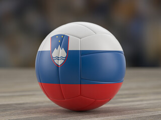 Sticker - Volleyball ball Slovenia flag