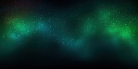 Wall Mural - green and blue abstract gradient sparkle background. glow galaxy water texture.