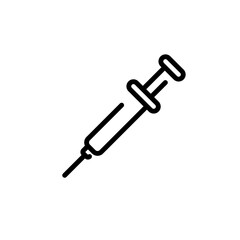 syringe sign symbol vector icon